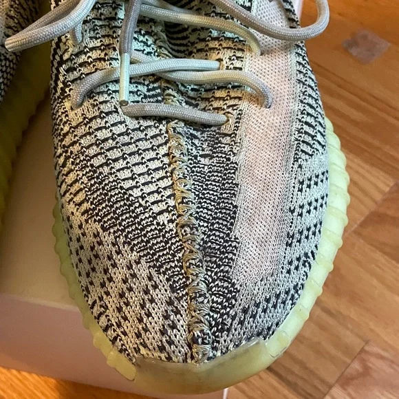 Adidas Knit Sneakers with Light Blue and Yellow Accents - Picture 5 of 6